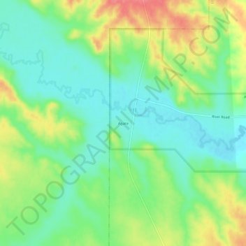 Agate topographic map, elevation, terrain