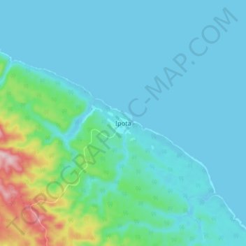 Ipota topographic map, elevation, terrain