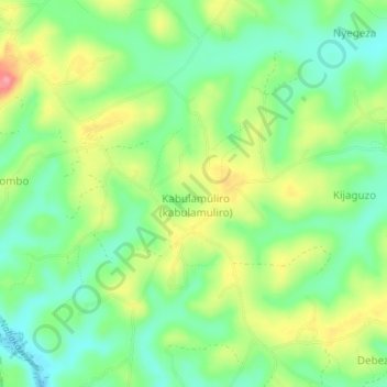 Namungo topographic map, elevation, terrain