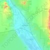 Las Cruces topographic map, elevation, terrain