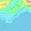 Hermanus topographic map, elevation, terrain