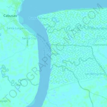 Balongay topographic map, elevation, terrain