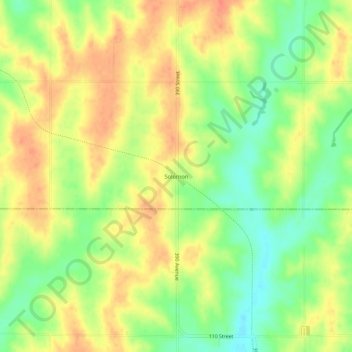 Solomon topographic map, elevation, terrain