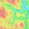 West Warwick topographic map, elevation, terrain