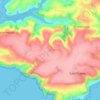 West Prawle topographic map, elevation, terrain