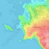 Crec'h Hery topographic map, elevation, terrain