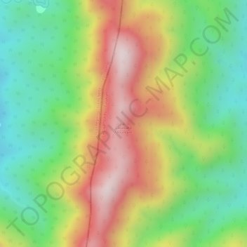 Caraballo Mountain topographic map, elevation, terrain