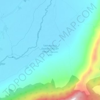 Takhchachte Oublal topographic map, elevation, terrain