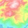 Fuentes de Cesna topographic map, elevation, terrain