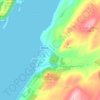 Ormsary topographic map, elevation, terrain