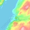 Ormsary topographic map, elevation, terrain