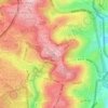 Skopus topographic map, elevation, terrain