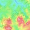 Perrin topographic map, elevation, terrain