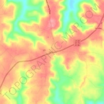 Garfield topographic map, elevation, terrain