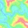 Salyer topographic map, elevation, terrain