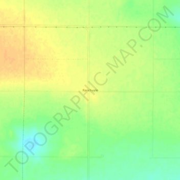 Ranchvale topographic map, elevation, terrain