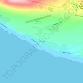 Seaview topographic map, elevation, terrain