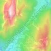 Champ Massot topographic map, elevation, terrain