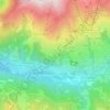 Les Marches topographic map, elevation, terrain