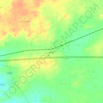 Haradh topographic map, elevation, terrain