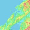 Porirua topographic map, elevation, terrain