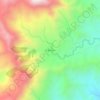 El Barcino topographic map, elevation, terrain