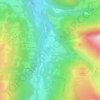 Le Gerdil topographic map, elevation, terrain