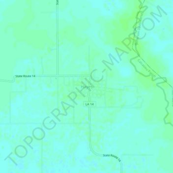 Hayes topographic map, elevation, terrain