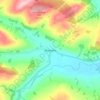 Moniaive topographic map, elevation, terrain