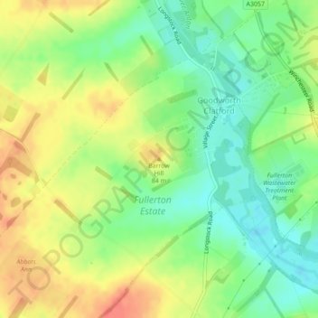 Barrow Hill topographic map, elevation, terrain