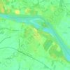 Sermide topographic map, elevation, terrain