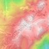 Croix de Chamrousse topographic map, elevation, terrain