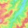 Les Resses topographic map, elevation, terrain