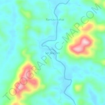 Sei Nanjan topographic map, elevation, terrain