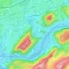 Aux Valières topographic map, elevation, terrain