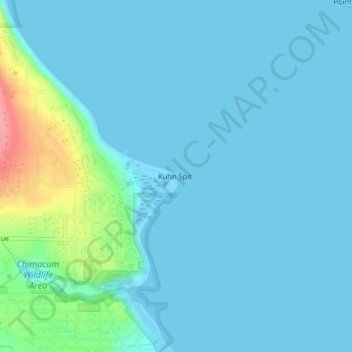 Kala Point topographic map, elevation, terrain