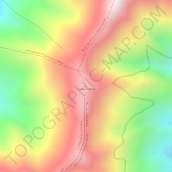 Cerro Picacho topographic map, elevation, terrain