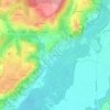 Les Champagnes topographic map, elevation, terrain