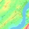 Cefn-bach topographic map, elevation, terrain