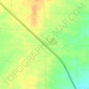Atkinson topographic map, elevation, terrain