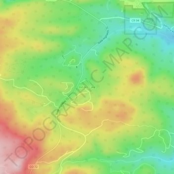 Hidden Lake topographic map, elevation, terrain