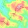 Little Table Rock Mountain topographic map, elevation, terrain