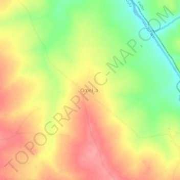 Omel .a. topographic map, elevation, terrain