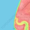 Plage de St Adresse topographic map, elevation, terrain