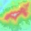 Pico do Jabre topographic map, elevation, terrain