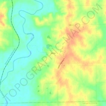 Alpha topographic map, elevation, terrain