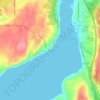 Wauna topographic map, elevation, terrain