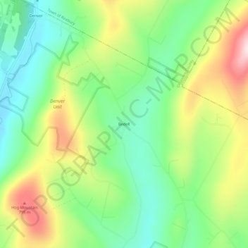 Bedell topographic map, elevation, terrain