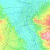 Giza topographic map, elevation, terrain