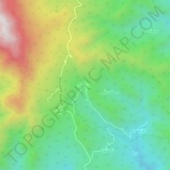 Kani Shwan topographic map, elevation, terrain